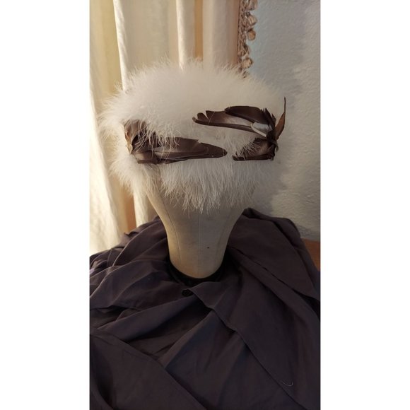 Hollywood Glam Feather Vintage Hat - Picture 8 of 8